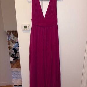Lulus Formal Elegant Dark Pink Halter Maxi Dress
